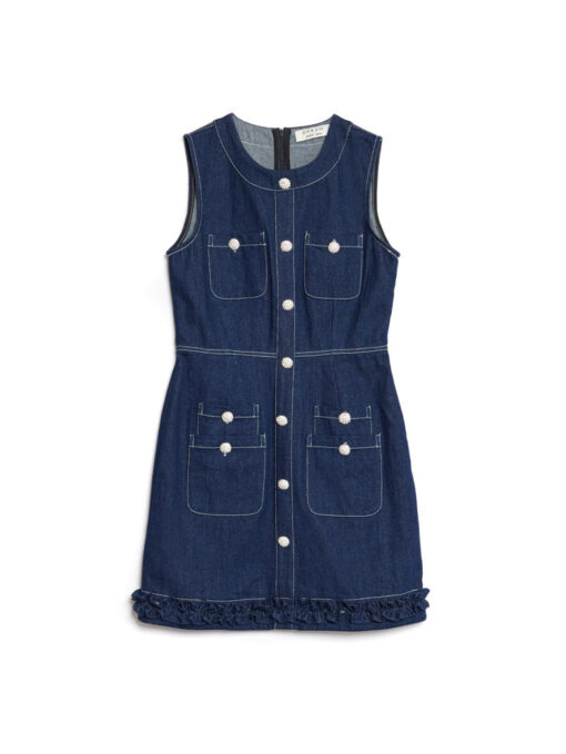 DREAM Rosie Denim Mini Dress - Image 7