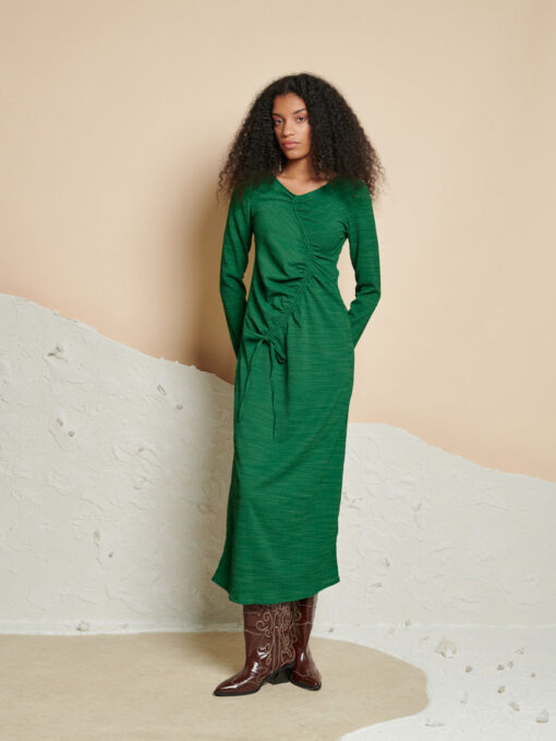 Ghospell  Isra Drawstring Midi Dress - Image 2