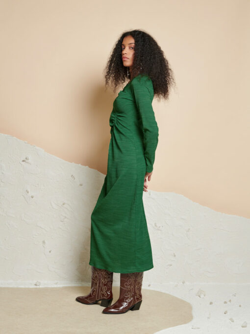 Ghospell  Isra Drawstring Midi Dress - Image 3