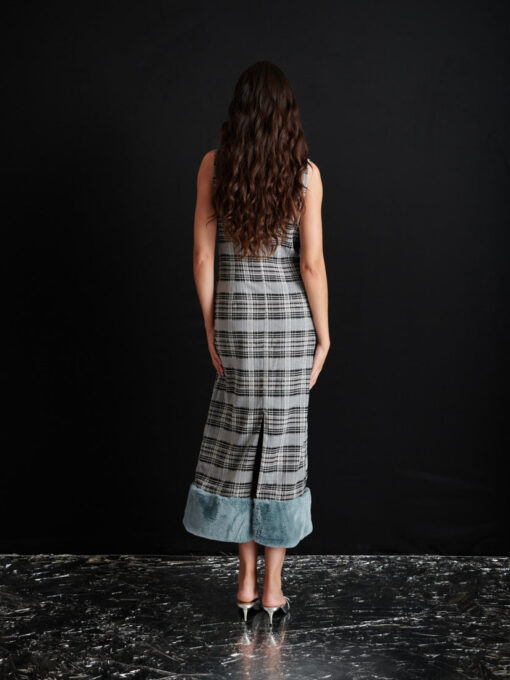 Ghospell  Kora Check Midi Dress - Image 4