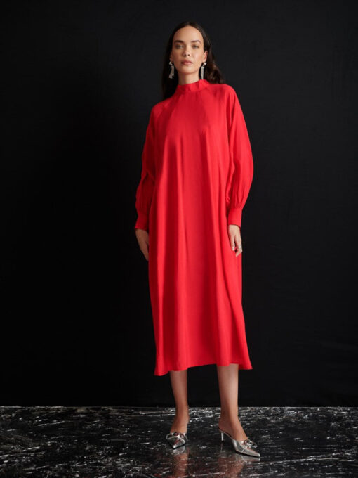 Ghospell  Ayla Oversized Midi Dress