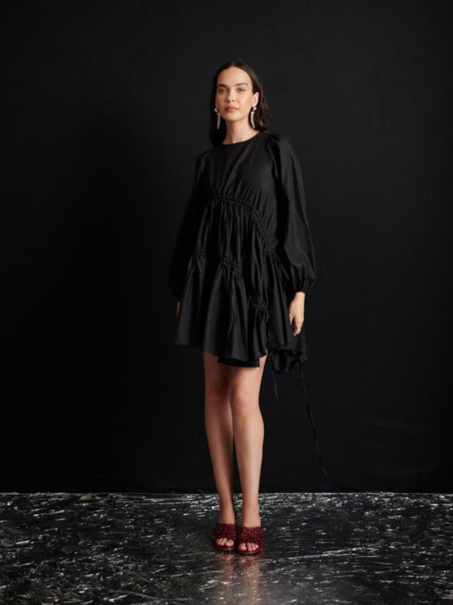 Ghospell  Noor Ruched Mini Dress - Image 2