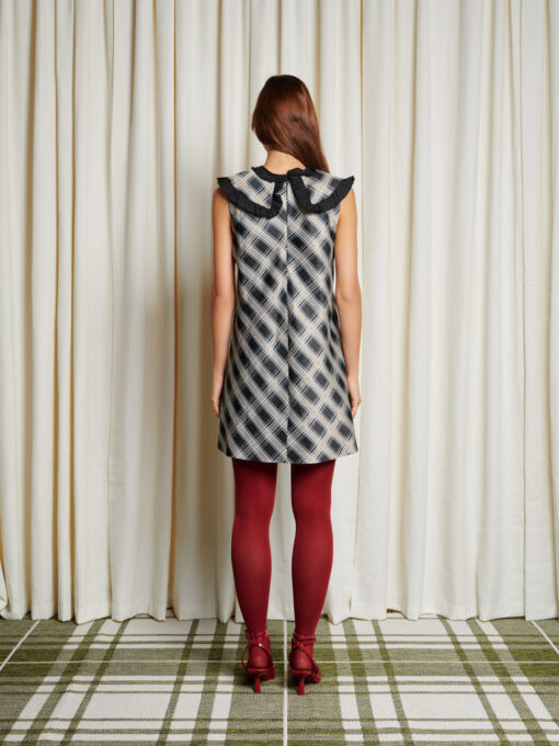 Ghospell  Morven Check Mini Dress - Image 4