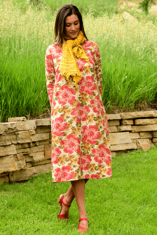 floral linen dress - Image 4