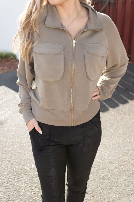 Grey Urban Cargo Sweater - Image 2