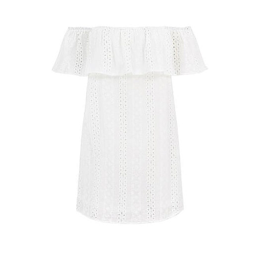 St. Tropez Off The Shoulder Eyelet Dress