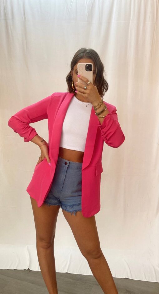 Perfect Mood Hot Pink Blazer - Image 2