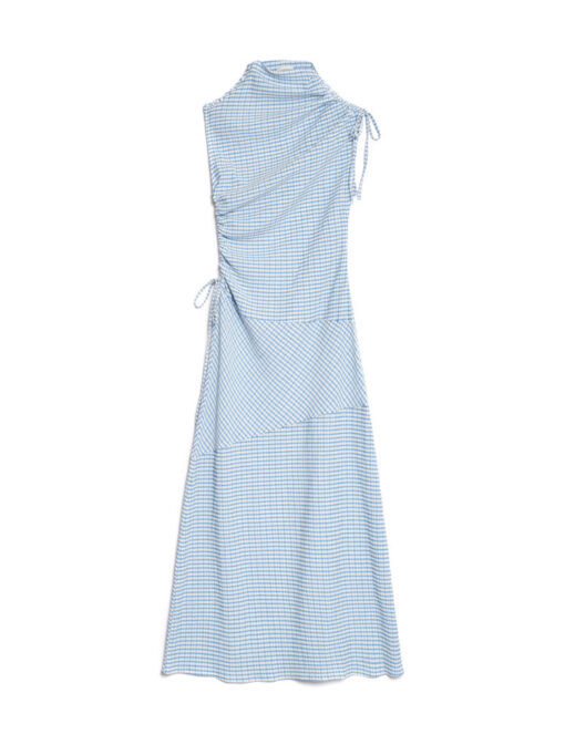 Ghospell  Sana Gingham Midi Dress - Image 7