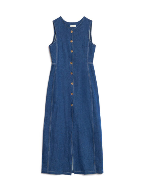 Ghospell  Teo Denim Midi Dress - Image 7