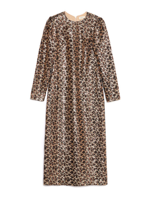 Ghospell  Yara Sequin Leopard Midi Dress - Image 7