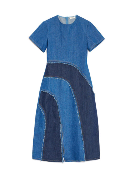 Ghospell  Alba Denim Midi Dress - Image 7