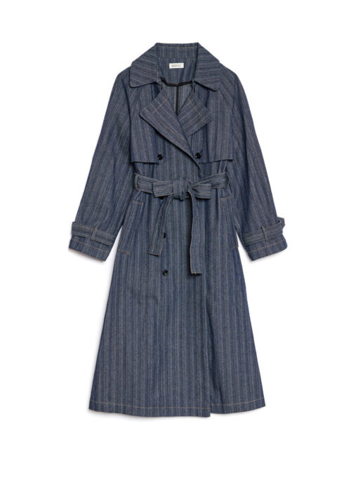 Ghospell  Blakely Denim Trench Coat - Image 7