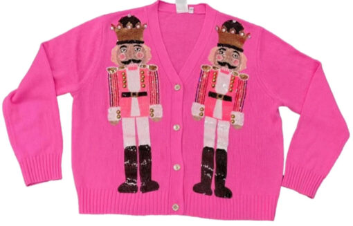 QOS-KIDS PINK NUTCRACKER CARDIGAN - Image 2