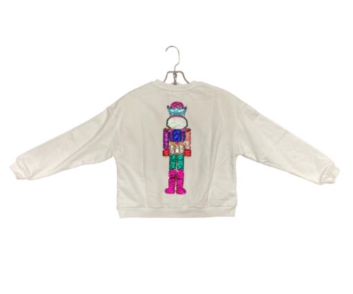 QOS-KIDS WHITE NUTCRACKER SWEATSHIRT - Image 2