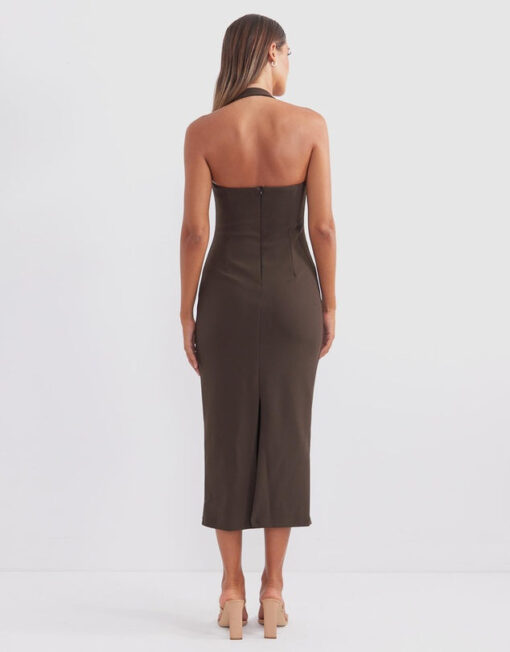 Socialite Halter Midi Dress - Image 3