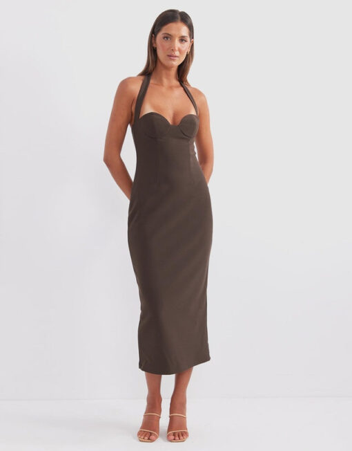 Socialite Halter Midi Dress - Image 5