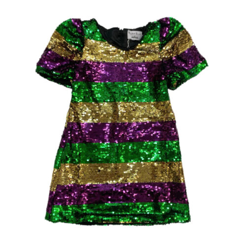 DRESS KIDS-MARDI GRAS SEQUIN