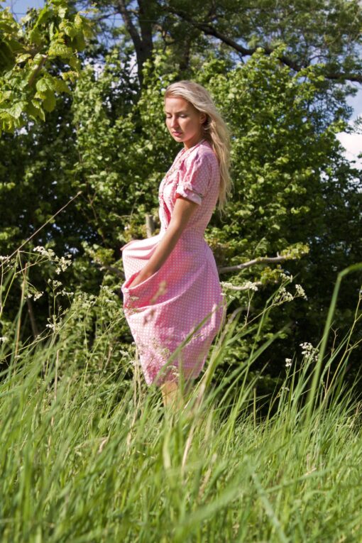 Wraparound Gingham Dress - Image 3