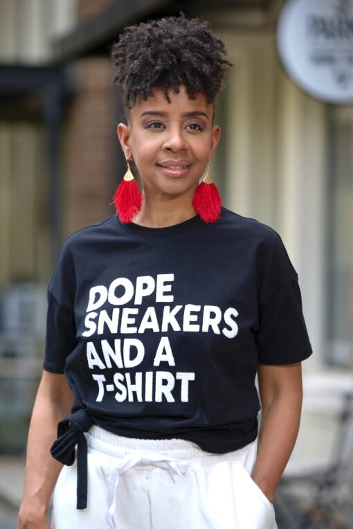 Sequin Dope Sneakers and a T-shirt Tee -