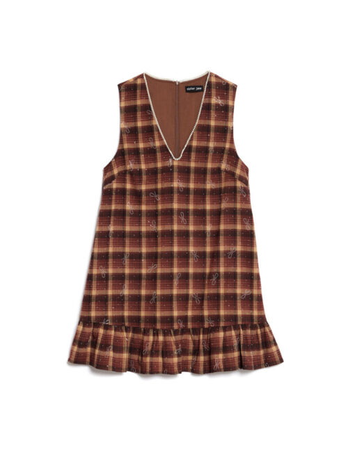 Escapade Check Mini Dress - Image 7