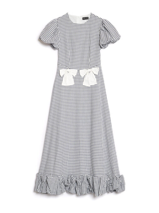 Lady Gingham Midi Dress - Image 7