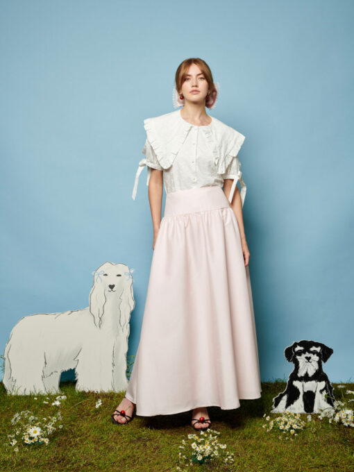 Tilly Taffeta Midi Skirt - Image 4