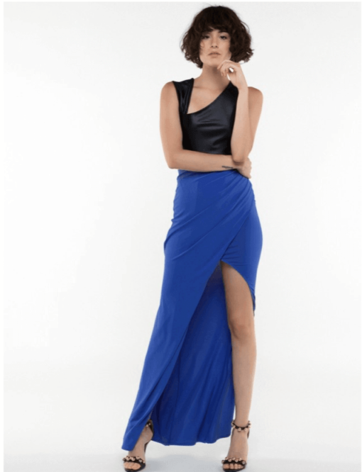 Long Skirt with Slit - Image 3