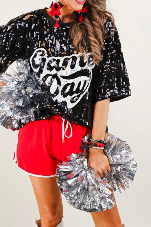 Sequin Game Day Top - 3 Color Options - Image 30