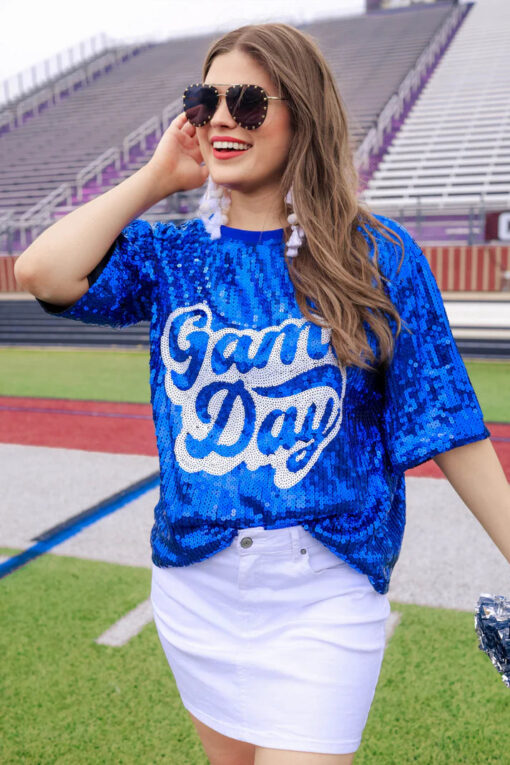 Sequin Game Day Top - 3 Color Options - Image 39