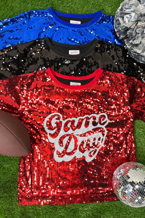 Sequin Game Day Top - 3 Color Options - Image 22