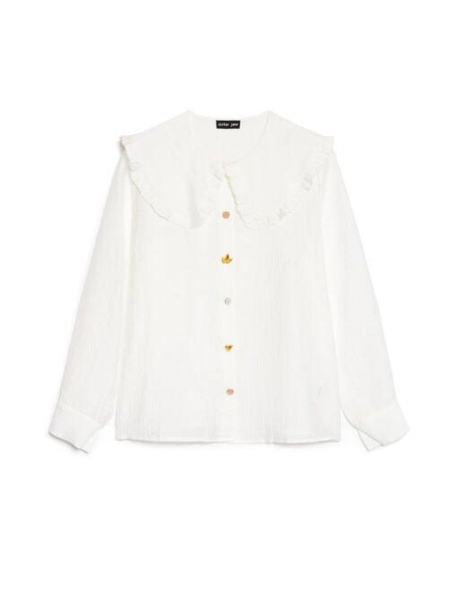 Royale Mixed Button Blouse - Image 7