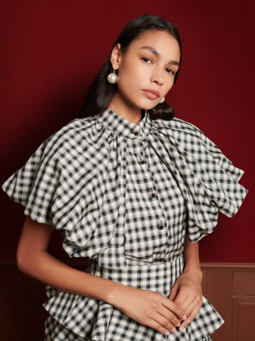 DREAM Thelma Check Blouse - Image 5