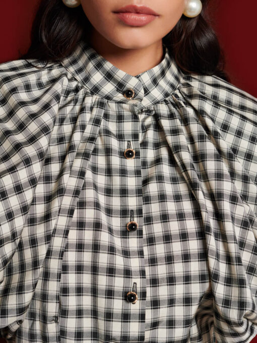 DREAM Thelma Check Blouse - Image 6