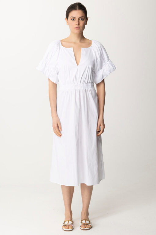 Midi dress in stretch cotton-blend poplin - Image 3