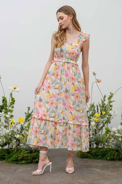 Camilla Floral Print Dress - Image 7