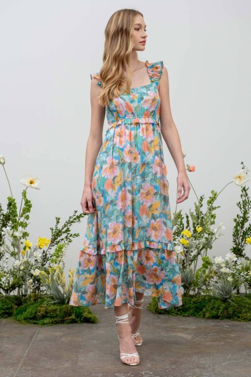 Camilla Floral Print Dress - Image 8