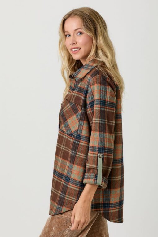 Chocolate Plaid Shirt - Image 3