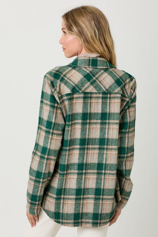 Green Plaid Shacket - Image 2