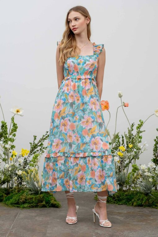 Camilla Floral Print Dress - Image 13