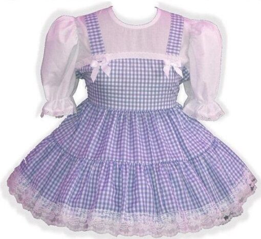 Macy Custom Fit Gingham Adult Little Girl Baby Sissy Dress by Leanne's