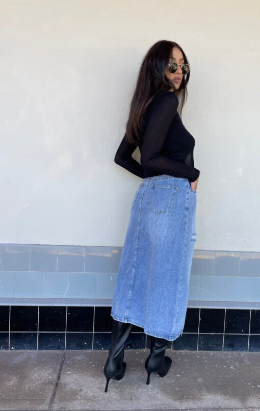 Crete Denim Skirt - Image 4