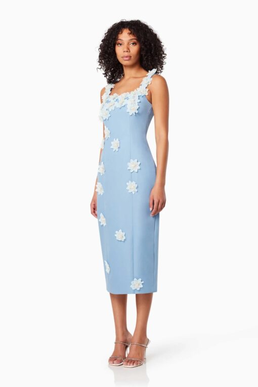 Prague 3D Floral MidiDress - Image 3