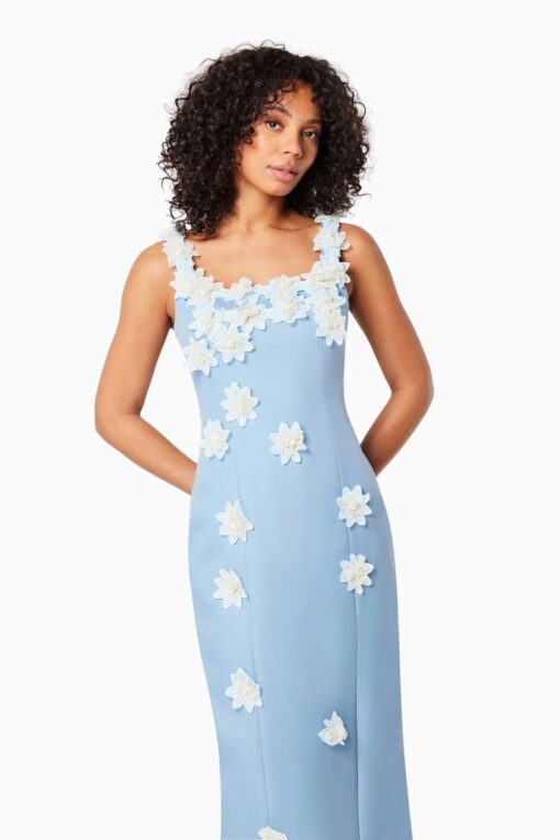 Prague 3D Floral MidiDress - Image 5