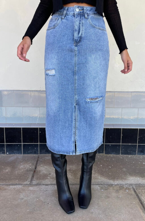 Crete Denim Skirt - Image 2