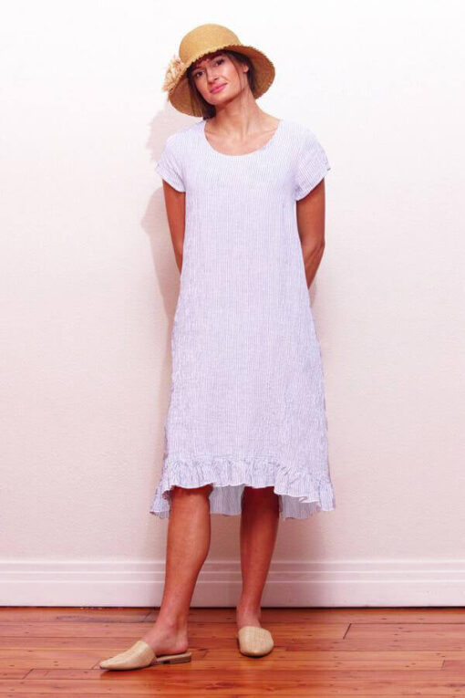 ruffle dress with cap sleeves - Image 3