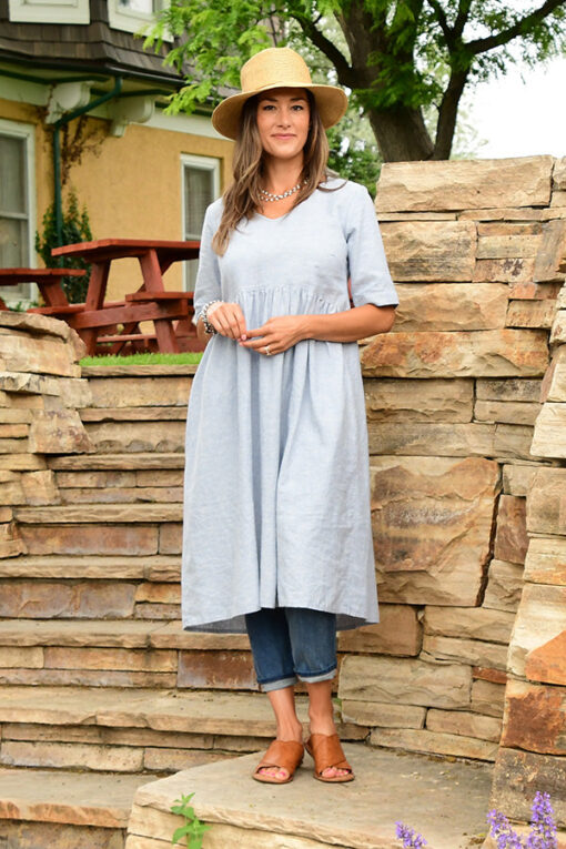 hemp and organic cotton market dress - Image 3