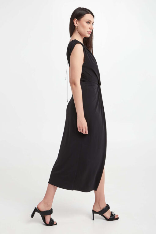 Knot-detail V-neck dress - Image 2