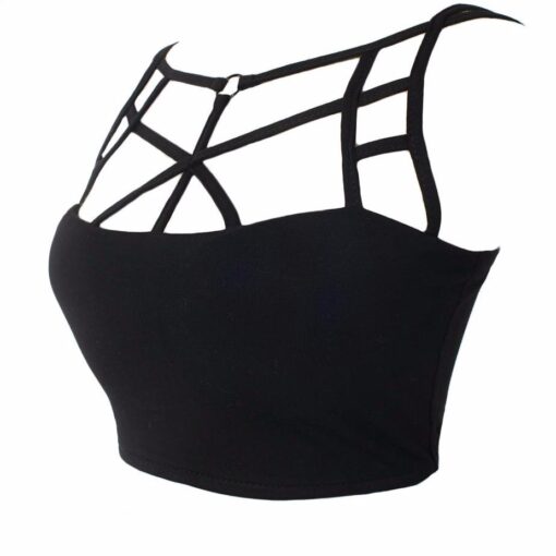 Cut Out Cross Cropped Top - Image 7