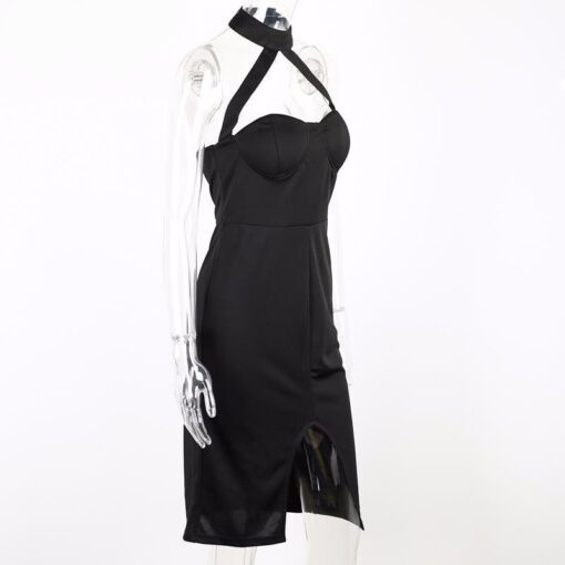 Sexy Front Split Bandage Party Dress - Image 8