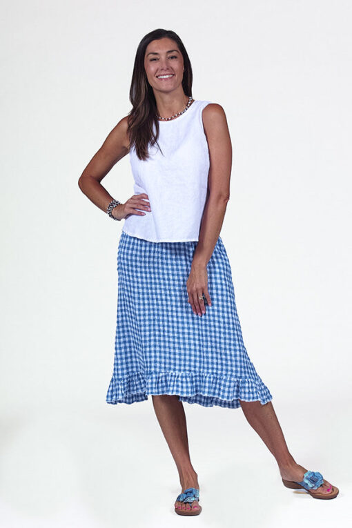 linen ruffle skirt - Image 4